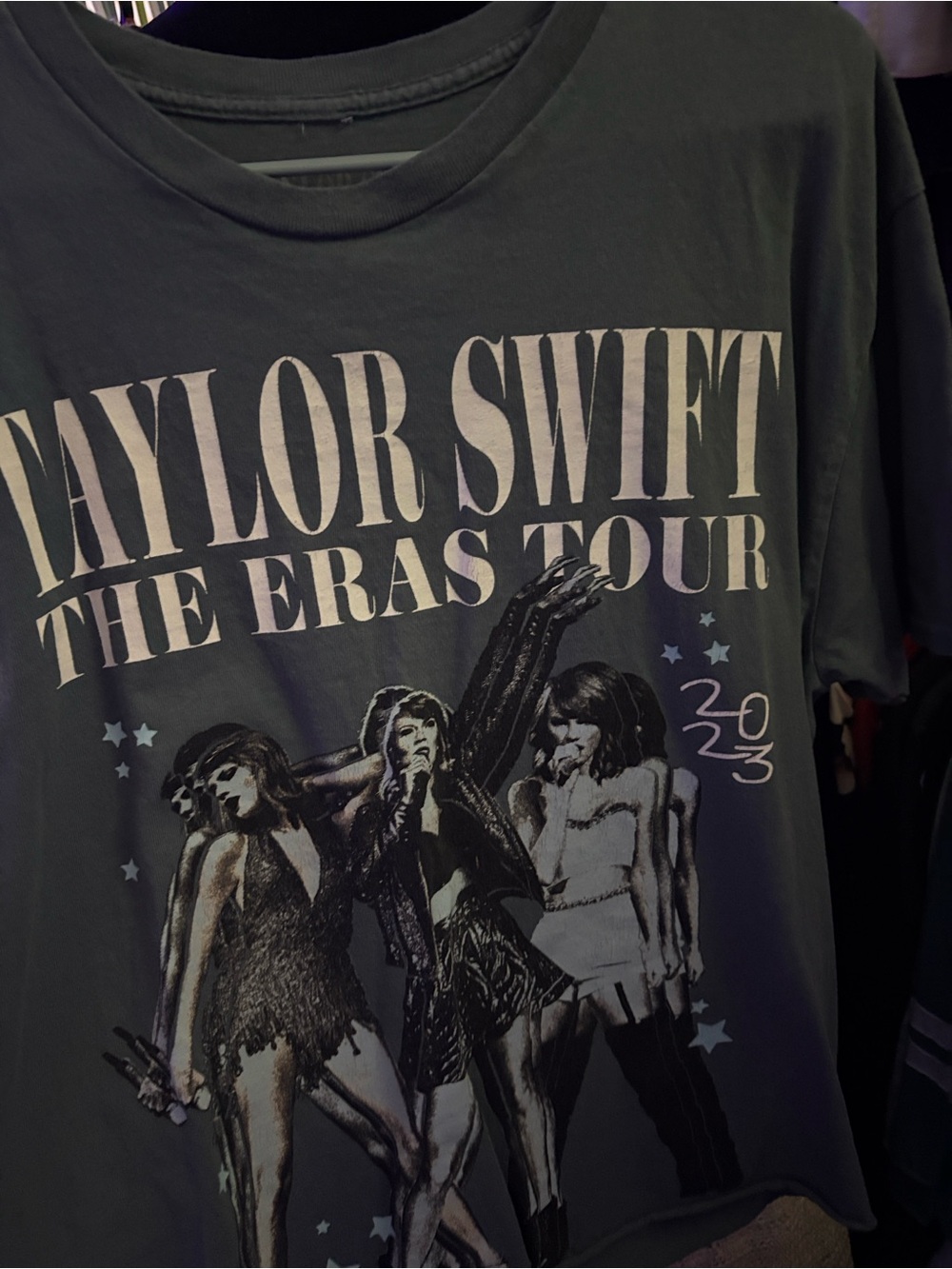 Taylor Swift Gray The Eras Tour Women's Graphic Tee